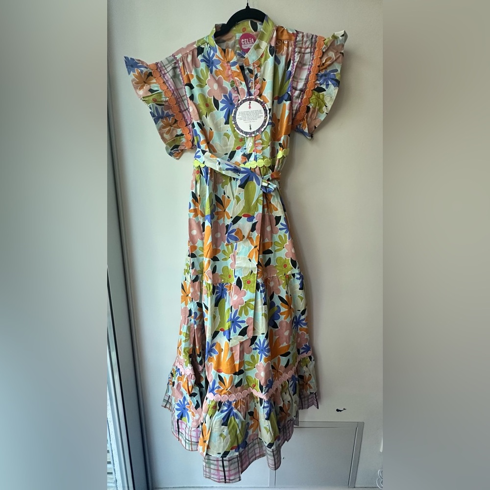 Celia B, 🆕 Seren Multi Floral Tiered Dress, Size XS | 0160 - Picture 4 of 7
